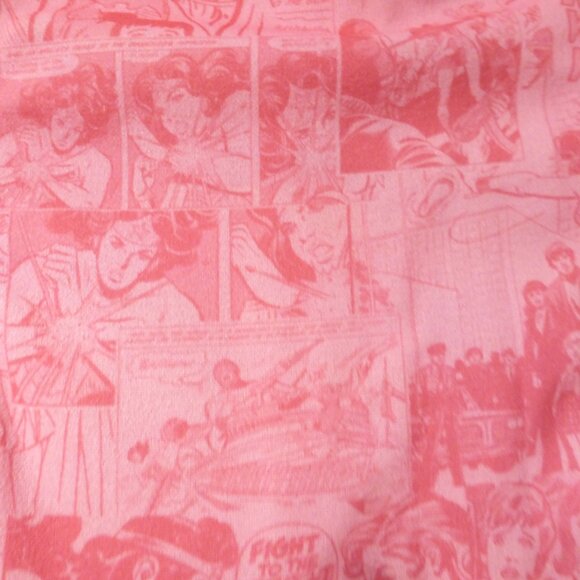 WONDER WOMAN x SHEIN pink strapless comic book print mini dress - Picture 8 of 10